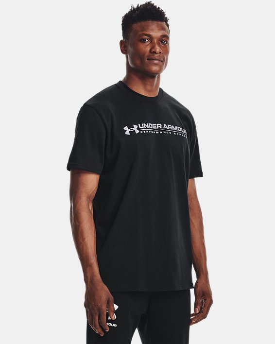 Men's UA Signature Vortex Heavyweight Short Sleeve, Black, pdpMainDesktop image number 1